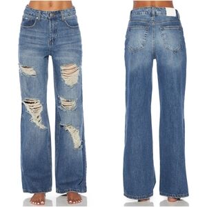 Prosperity Denim Madison High Waisted BAGGY Loose Fitting Jean in Carla Wash 24